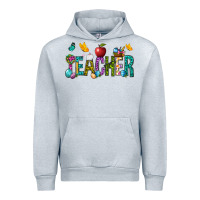 Heather Grey Easter Teacher Urban Hoodie - BundleAndBundleShop