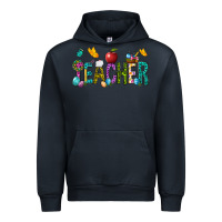 Navy Easter Teacher Urban Hoodie - BundleAndBundleShop