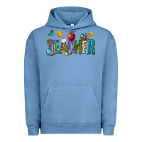 Pigment Pebble Blue Easter Teacher Urban Hoodie - BundleAndBundleShop
