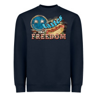 Navy tastes like freedom Heavyweight Sweatshirt - NancyCooperArtShop
