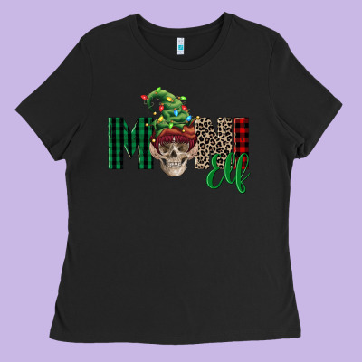 Boy Mini Elf Skull Ladies Tee Designed By Fadigitalartstudio