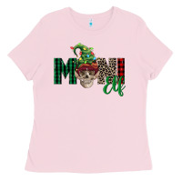 Bubblegum Pink Boy Mini Elf Skull Ladies Tee - FaDigitalArtStudio