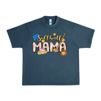 Midnight Navy softball MAMA Urban Heavy Tee - MaliasSmallBusiness