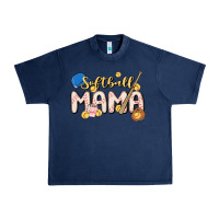 Navy softball MAMA Urban Heavy Tee - MaliasSmallBusiness