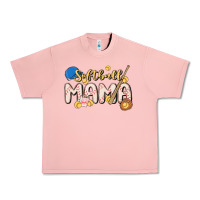 Salmon softball MAMA Urban Heavy Tee - MaliasSmallBusiness