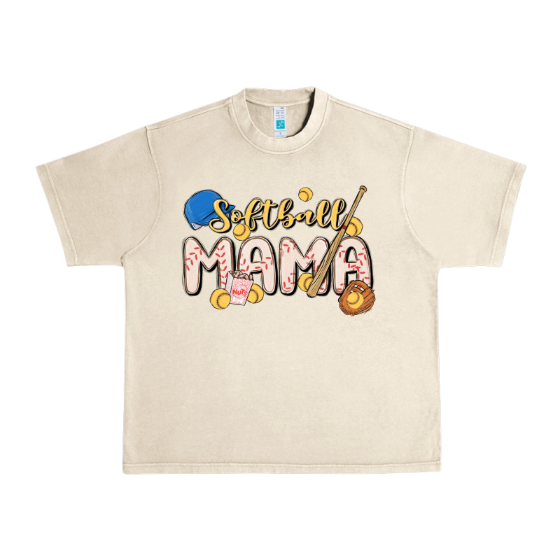 Softball Mama Urban Heavy Tee by MaliasSmallBusiness | Teevron