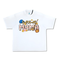 White softball MAMA Urban Heavy Tee - MaliasSmallBusiness