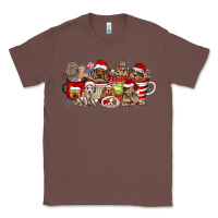 Chestnut Christmas Dog Coffee Classic Tee - CowhideDigitalArt