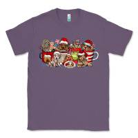 Lavender Christmas Dog Coffee Classic Tee - CowhideDigitalArt