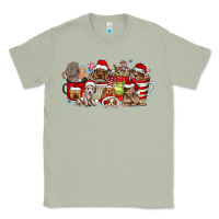 Matcha Christmas Dog Coffee Classic Tee - CowhideDigitalArt