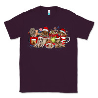 Plum Christmas Dog Coffee Classic Tee - CowhideDigitalArt