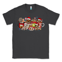 Smoke Christmas Dog Coffee Classic Tee - CowhideDigitalArt