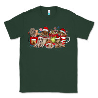 Sports Green Christmas Dog Coffee Classic Tee - CowhideDigitalArt