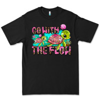 Black go with the flow Premium Tee - AdoDesignShop
