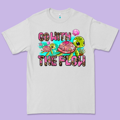 Go With The Flow Premium Tee Designed By Adodesignshop