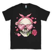 Black valentine's day skull Classic Tee - MaliasSmallBusiness