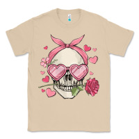 Mushroom valentine's day skull Classic Tee - MaliasSmallBusiness