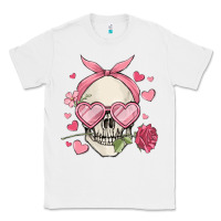 White valentine's day skull Classic Tee - MaliasSmallBusiness