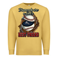 Antique Gold Diamonds are a girl's best friend Baseball Premium Sweatshirt - HowdyJamesFarm
