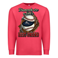 Cardinal Diamonds are a girl's best friend Baseball Premium Sweatshirt - HowdyJamesFarm