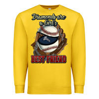 Lemon Diamonds are a girl's best friend Baseball Premium Sweatshirt - HowdyJamesFarm