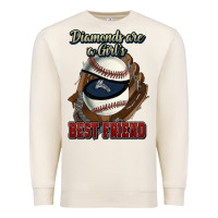 Sandshell Diamonds are a girl's best friend Baseball Premium Sweatshirt - HowdyJamesFarm