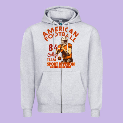 American Football Zipper Hoodie Designed By Bettercallsaul