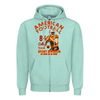 Seafoam American Football Zipper Hoodie - Bettercallsaul
