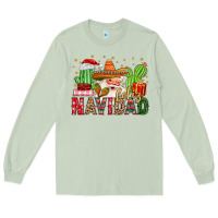 Matcha feliz navidad santa Long Sleeve Tee - MaliasSmallBusiness
