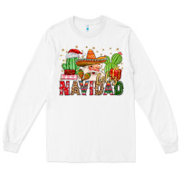 White feliz navidad santa Long Sleeve Tee - MaliasSmallBusiness