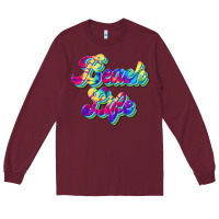 Burgundy beach life Long Sleeve Tee - JahusDesignShop