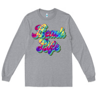 Heather Grey beach life Long Sleeve Tee - JahusDesignShop