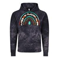 Cloud Black western rainbow Vintage Hoodie - Jasminsmagicworld