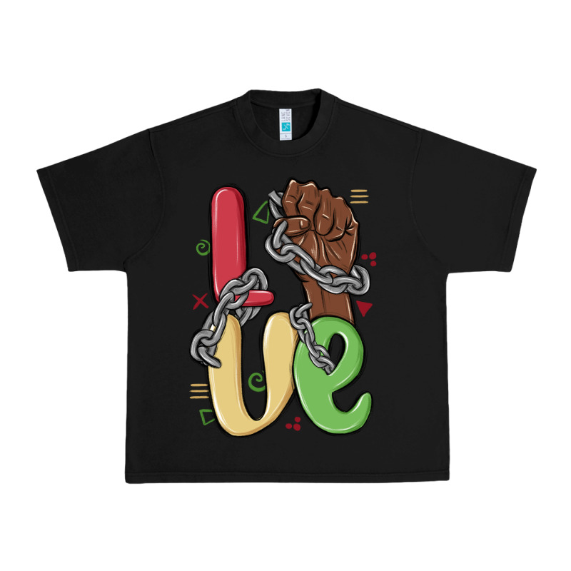 Love Juneteenth Urban Heavy Tee by MaliasSmallBusiness | Teevron