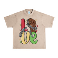French Oak love juneteenth Urban Heavy Tee - MaliasSmallBusiness