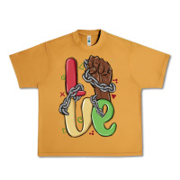 Peanut Butter love juneteenth Urban Heavy Tee - MaliasSmallBusiness
