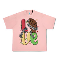 Salmon love juneteenth Urban Heavy Tee - MaliasSmallBusiness