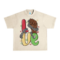 Sandshell love juneteenth Urban Heavy Tee - MaliasSmallBusiness