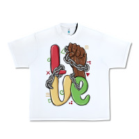 White love juneteenth Urban Heavy Tee - MaliasSmallBusiness