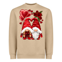 Mushroom valentines day gnomies Heavyweight Sweatshirt - NancyCooperArtShop