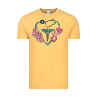 Vintage Mustard cma  heart Vintage Tee - MaliasSmallBusiness