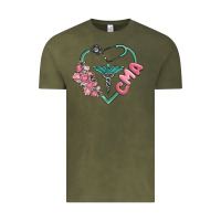 Vintage Olive cma  heart Vintage Tee - MaliasSmallBusiness