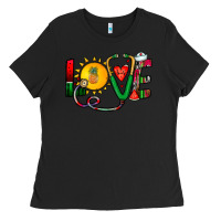 Black summer nurse Ladies Tee - CowhideDigitalArt