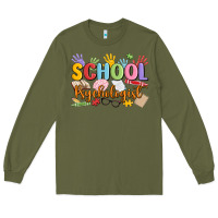 Army Green school psychologist Long Sleeve Tee - MaliasSmallBusiness