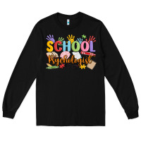 Black school psychologist Long Sleeve Tee - MaliasSmallBusiness