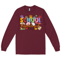 Burgundy school psychologist Long Sleeve Tee - MaliasSmallBusiness