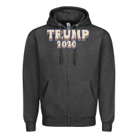 Charcoal Heather Trump 2020 Zipper Hoodie - Bettercallsaul