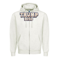 Oatmeal Heather Trump 2020 Zipper Hoodie - Bettercallsaul