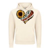 Vintage Artic western sunflower cowhide  heart Vintage Hoodie - Jasminsmagicworld