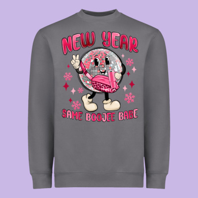 New Year Same Boojee Babe Heavyweight Sweatshirt Designed By Maliassmallbusiness